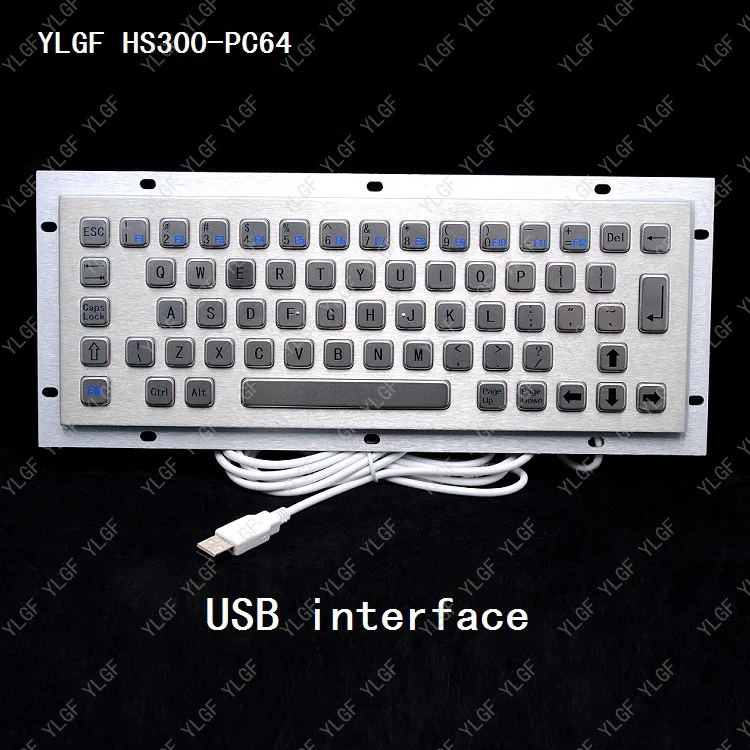 

Metal Keyboard Ylgf Usb Interface Embedded Keyboard Waterproof Ip65 Dust Anti Violence Stainless Steel Ring Stainless Steel