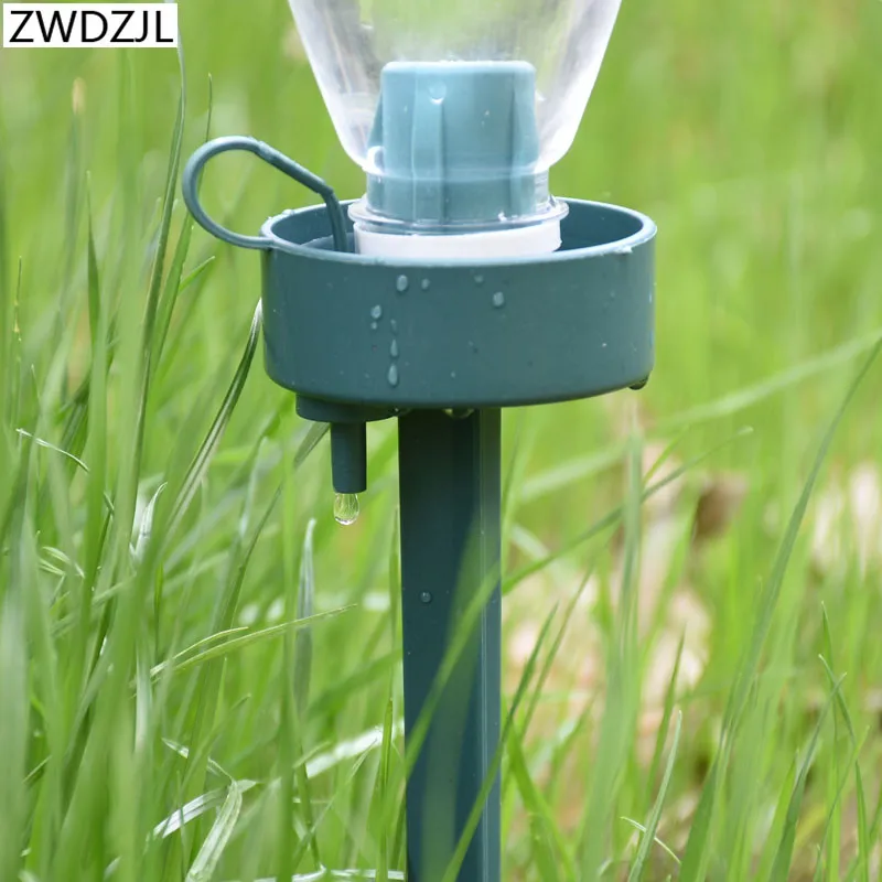 Irrigation DIY Automatic Self-Watering Seepage Moving Plant Waterer Bottles Lazy Flower Water Drip Irrigation Device 1Set