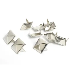 Pyramid Studs Nailheadsリベット,レザークラフトブレスレット,パンクロック服,ミシンリベット,衣服キャップベルト,15mm, 100個