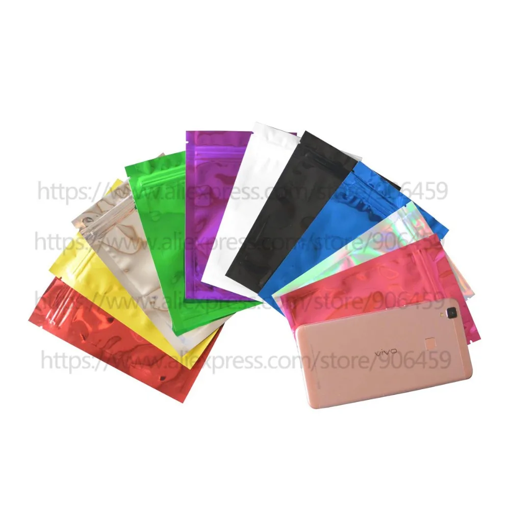 14*20 cm (5.5''*7.8'') Colorful Top Feed Foil Zip lock Bags Food Pouches,Mylar Aluminum Foil Bag,Tea Pouches Food Storage