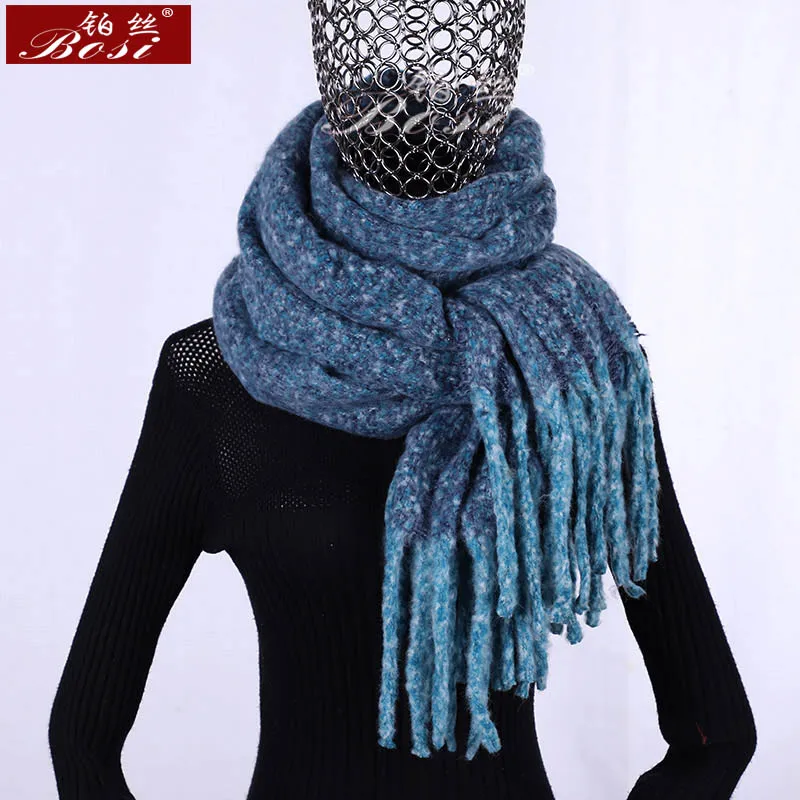 

Winter scarf cashmere poncho shawl tassel luxury brand women thick large shawls stoles quality pashimina ladies scarves wool new