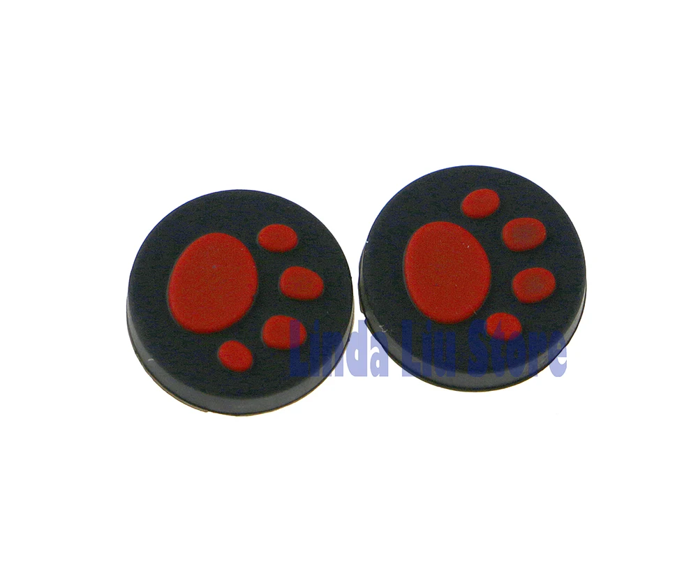 PSV 1000 2000 Cat 그립 캡 아날로그 조이스틱 보호 커버 버튼 패드 케이스 (PSVita PS Vita PSV 1000/2000 용) 2개