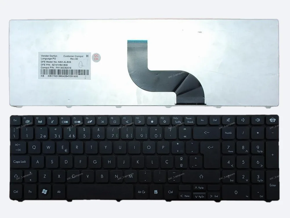 

New PO Portuguese Teclado Keyboard For Gateway NV50A NV53 NV53A NV55C NV59 NV59A NV59C NV79 NV79C Laptop Black