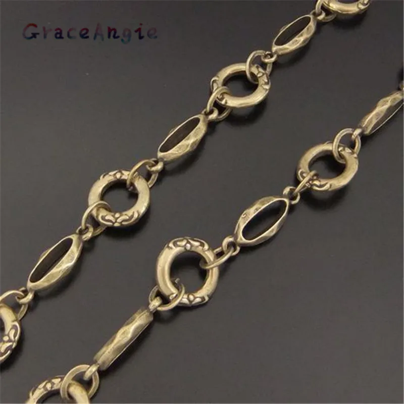 1 SZTUK Antyczny brąz Gotowy do użycia naszyjnik Łańcuch mosiężny 13 * 13 * 3MM 04073