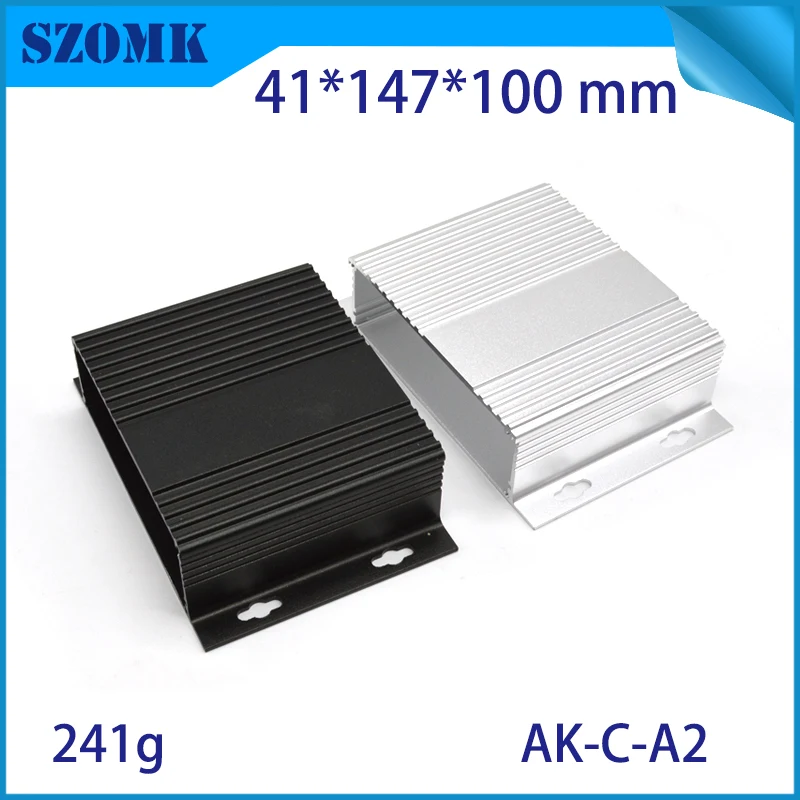 10 Pieces a lot Aluminum extrusion enclsoure/Controller enclosure /power supply enclosoure 41x147x100mm szomk aluminum housing