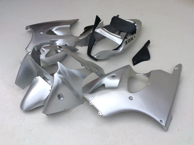 Kit de carenados de inyección personalizados, piezas plateadas para motor, para KAWASAKI Ninja ZX6R 2000 2001 2002, juego de carenado de plástico ABS ZX 6R 00-02