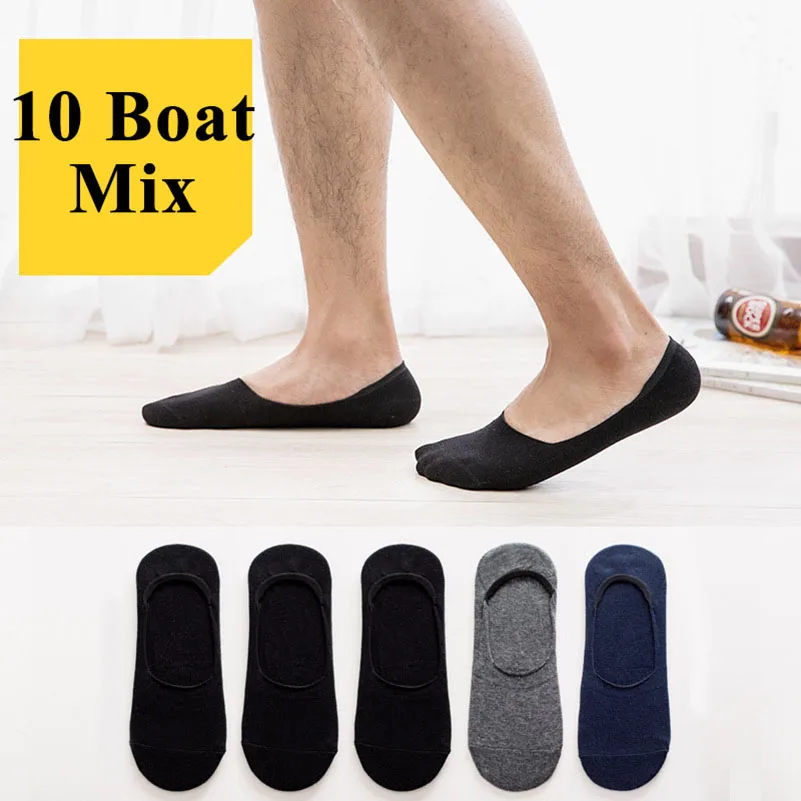 20pcs=10 Pairs/Box Men\'s Socks Calcetines Sox Meias Crew Plus Large Big Size 44,45,46,47,48 Business Dress Men Male Short Socks