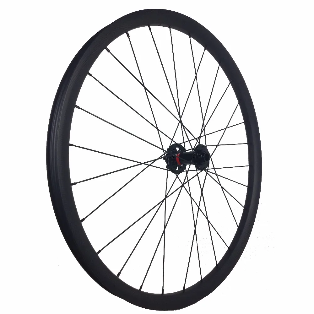 Cycle Carbon Mountain Rim Wheelsets 29er XC 30x30 Novatec Quike Release/Thru Axle Powerway M32/M35 TA Straight Pull Light Hubs