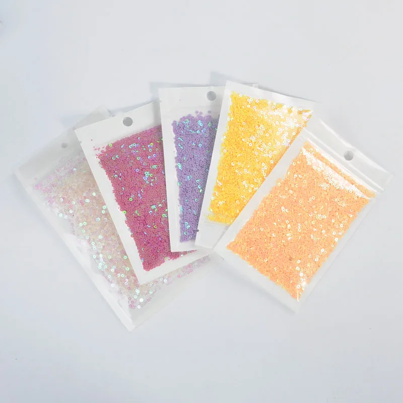 10g/pack 2mm Flat Round Loose Sequins Paillettes Sewing Wedding Craft Women Garments DIY Accessories Available Sequin Trim