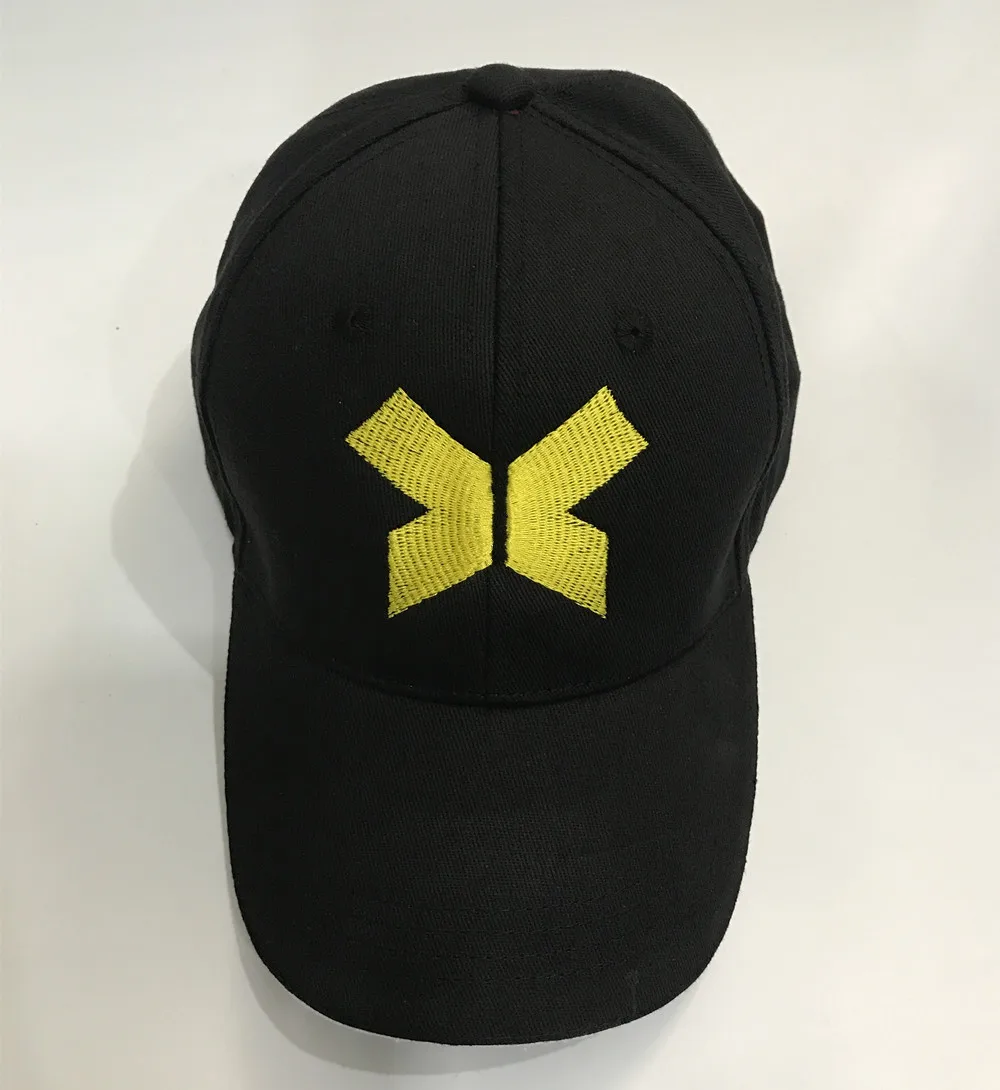 

X-Men: Dark Phoenix Jean Grey Cos Hat Желтая шляпа для гольфа с вышивкой логотипа X Черная бейсболка