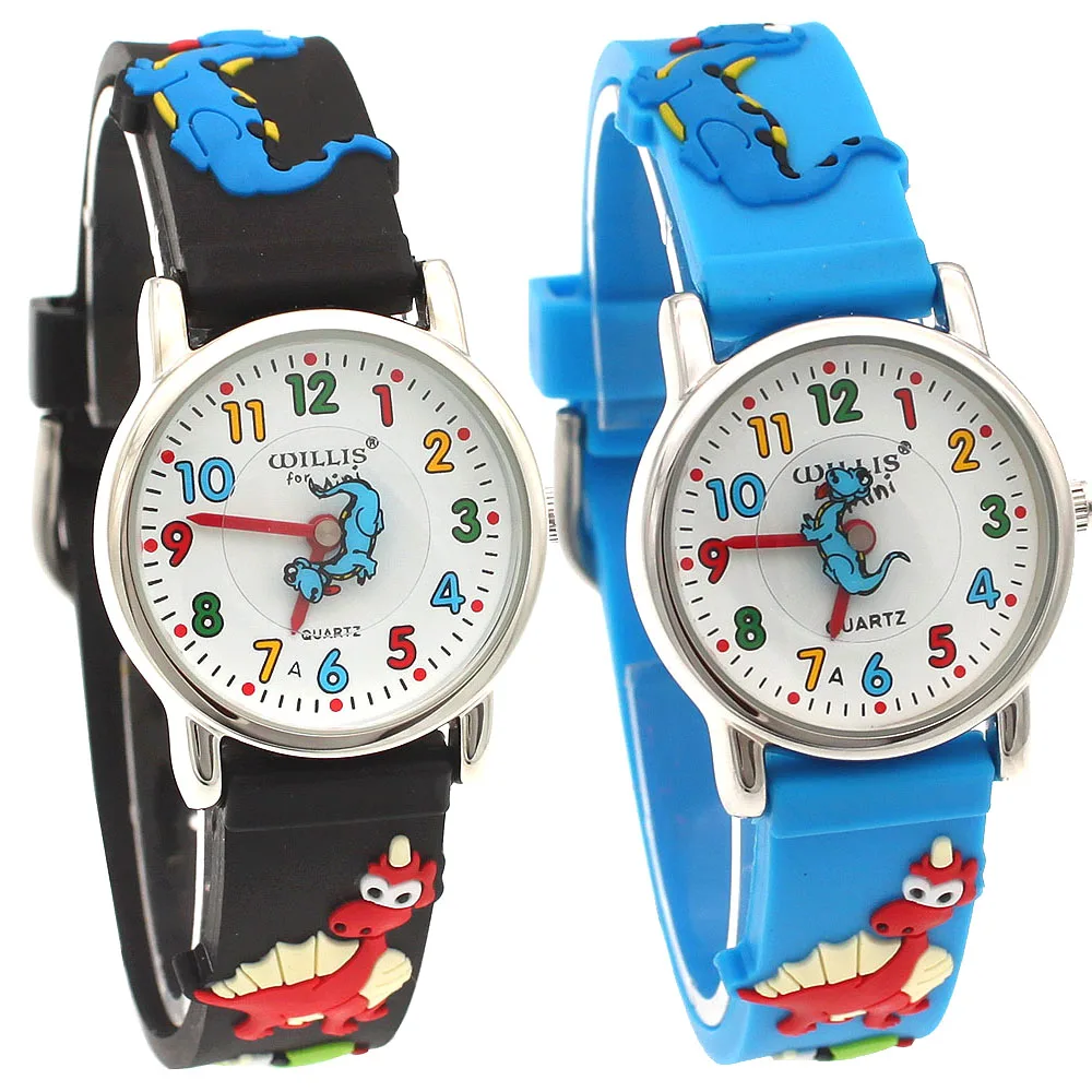 High Quality Brand Cute Football Cartoon children watch girls Rubber kids watches boys Silicone Quartz Wristwatches A30