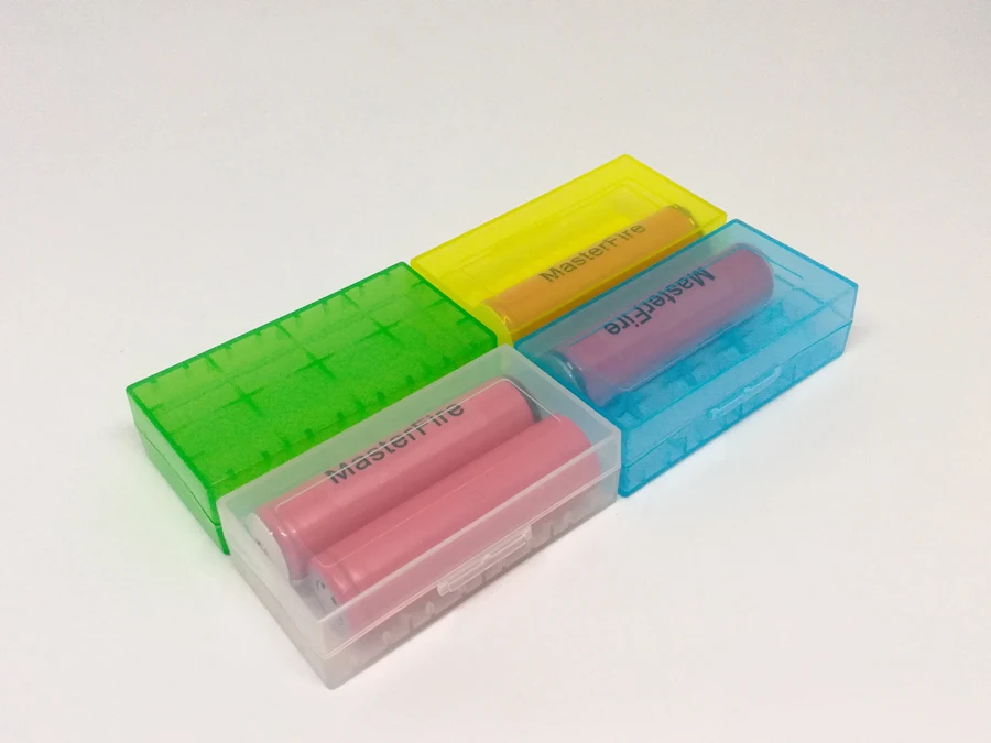 

20pcs/lot MasterFire Hard Plastic Battery Protective Storage Holder Box Case For 18650 18350 CR123A 18500 Lithium Batteries