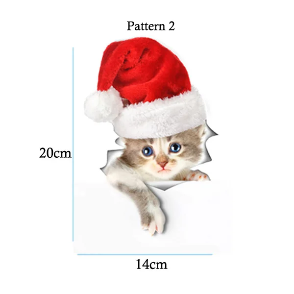 Leuke katten muursticker Hole View Levendige honden badkamer 3D toiletstickers voor huisdecoratie dieren stickers zelfklevende poster