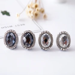 New fashion simple oval ear clip night wedding party necessary earrings jewelry jewelry Women Austrian Crystal CZ Girls