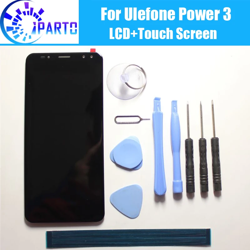 Ulefone Power 3 LCD Display+Touch Screen 100% Original Tested LCD Digitizer Glass Panel Replacement For Ulefone Power 3