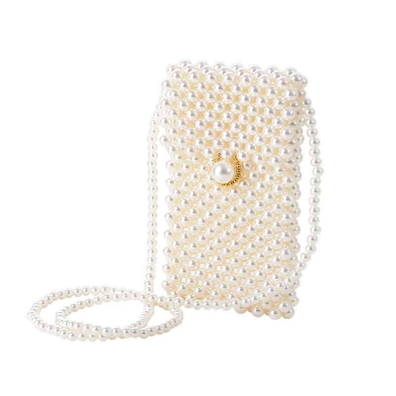 Sale Pocket Mini Hasp Day Clutches Bags Hot Selling Style Pearl With Diamond Min Day Clutch Bag Evening