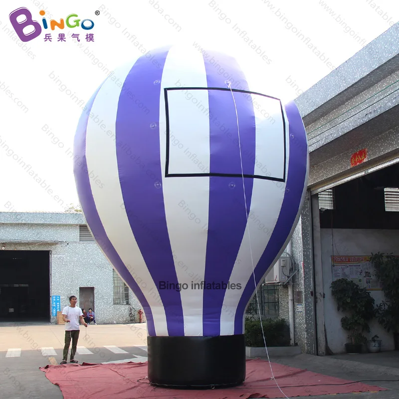 customized 6m high giant inflatable ground balloon/ 20ft. tall purple color inflatable ground balloon - toy