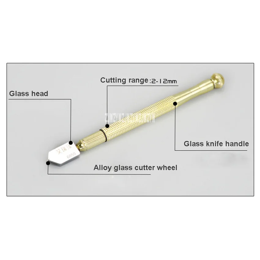 Cortador de vidrio grueso de 2-12mm, cortador automático de diamante, brújula, cuchillo, azulejos, botella de vidrio, cuchillo de vidrio, novedad