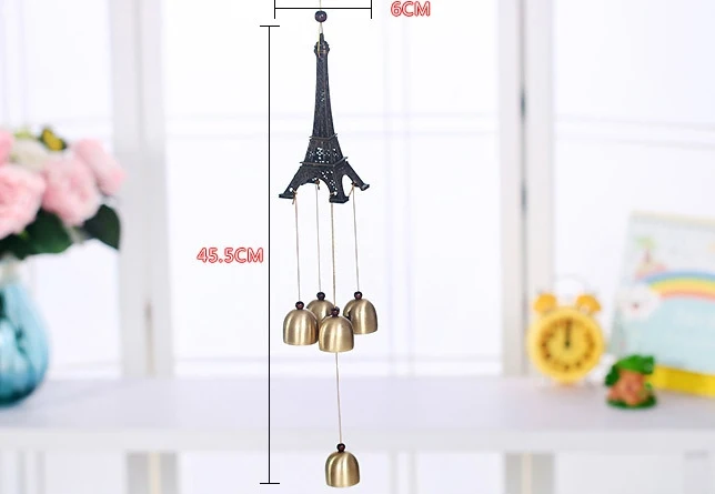 

The Eiffel Tower Aluminium Tube Bells That Occupy Home Feng Shui Handicraft Gift For Indoor Adornment Door Bell Metal Unisex