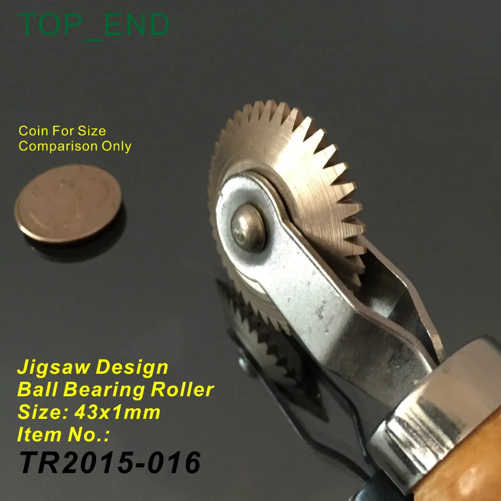 

43x1mm Ball Bearing Roller,Jigsaw Design,Wooden Handle Stitcher,Free Shipping,Patching Tool for Garage,Tire Repair ServiceShop