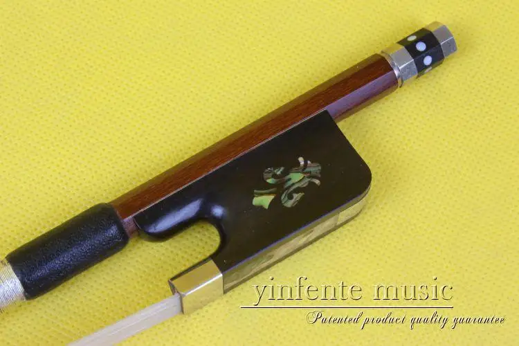 

1 pcs brazilwood Cello Bow ebony flower f rog Pattern 4/4 New 68+3#