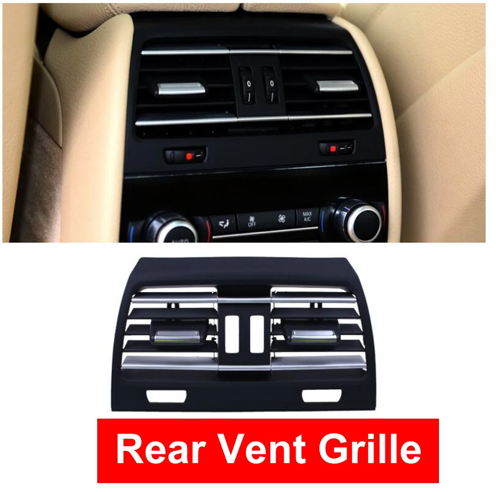 

ABS Car Rear Heat Hole Wind Air Conditioning Vent Grill Outlet Panel Chrome Plate Replace For BMW 7 series F01 F02 730 735 740