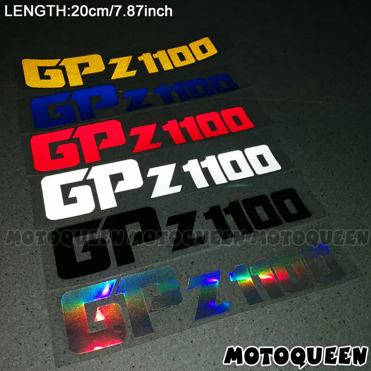 Reflective Motorcycle Wheels Fairing Helmet Side Tank Pad Decoration Logo Label Stickers Decals For  GP Z1100  GPZ1100