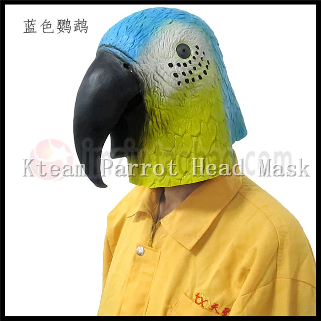 2016 Top Design Party Cosplay Animal Pigeon Bird Mask Realistic Parrot Head Mask For Halloween Party Full Head For Adults