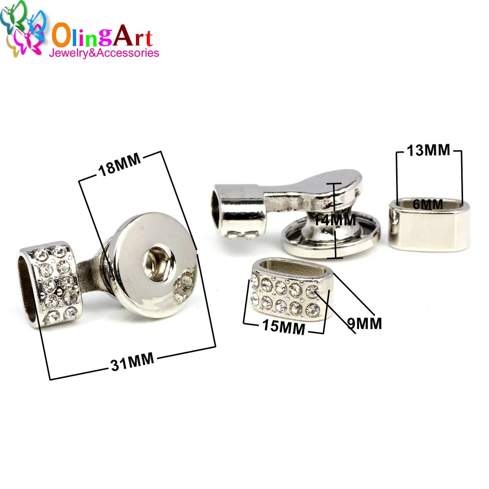 

OlingArt 18mm 2set/Lot Snap Button Jewelry Fasteners Clasps Buttons Handbag Purse Wallet Craft Bags Parts Accessories 002