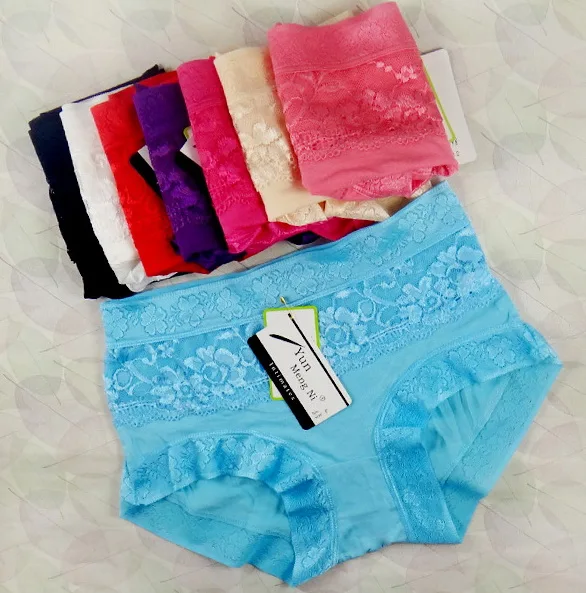 

Women's new sexy briefs bamboo fiber comfortable breifs for female pink underwear 5pcs/lot