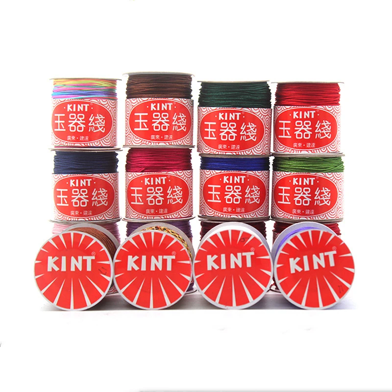 18 Color Hot 80M/Spool 1mm Cotton Cord Nylon Cord Chinese Knot Thread String DIY Beading Braided Bracelet Jewelry Making