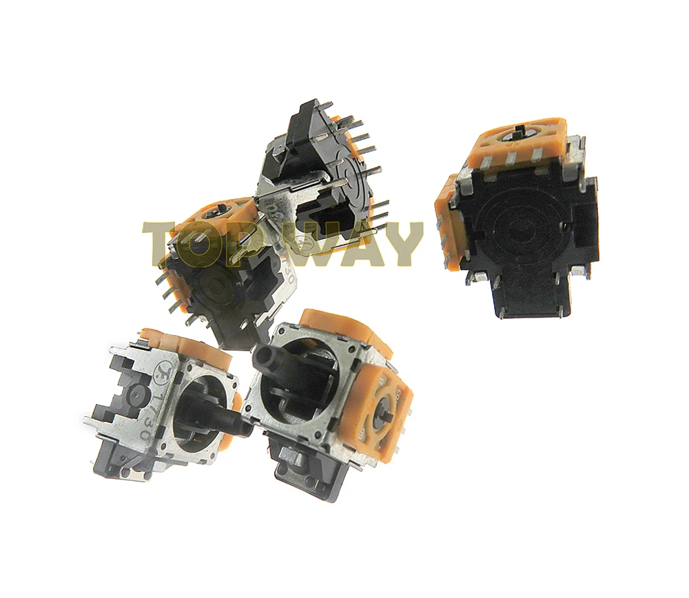 Reemplazo de Joystick analógico basculante 3D Original, 2 uds., amarillo, para PlayStation 4, PS4, controlador inalámbrico Con