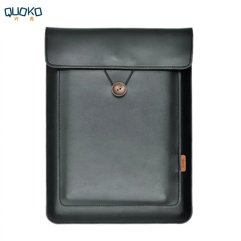 Double Layer High Capacity Laptop Bag cover,Microfiber Leather laptop sleeve case for Dell XPS 13 15