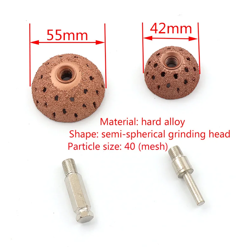 1pc Grit 40 tarcza polerska węglik wolframu Rasp Contour Cup z Arbor adapter szlifowanie koła profesjonalne narzędzie do naprawy opon