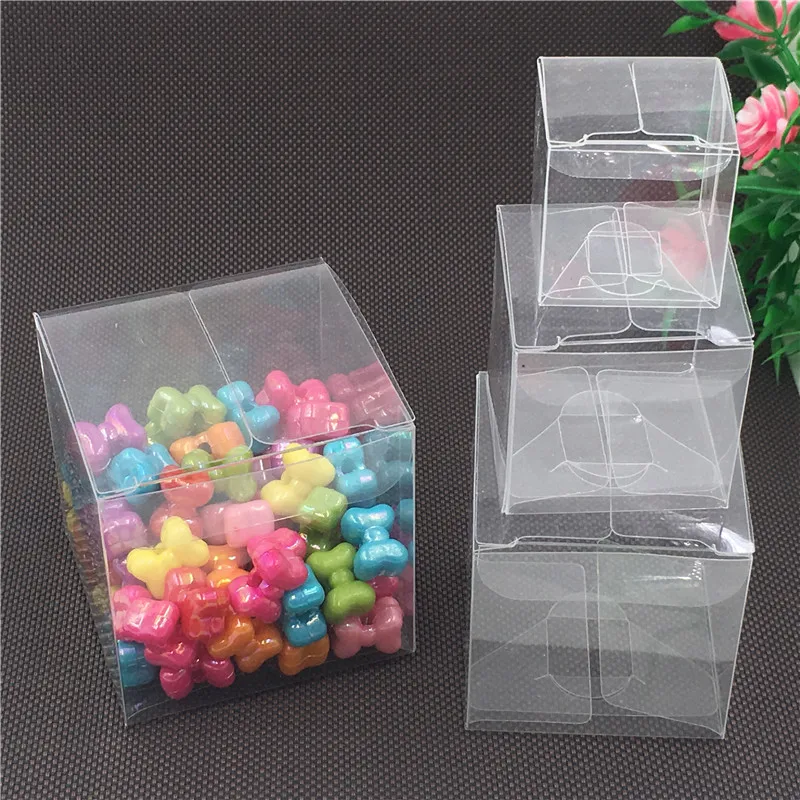 

12Pcs/Lot PVC Transparent Bright Plastic Clear Package Box Multiple Size For Handmade Food Candy Chocolate Egg Tart Nougat Cases