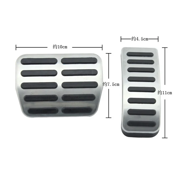 Stainless steel Car pedal Cover For Audi A3 For VW Polo 6N 9N 6R jetta MK4 For Skoda Fabia For Seat Ibiza 6K/6L/6J/Seat Leon