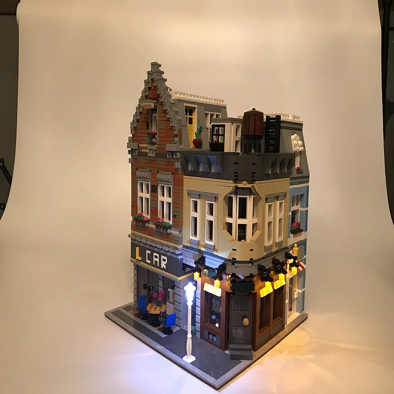 Led Light Set For Lego Building City Street Genuine MOC Series Compatible 15034 Toys Blocks Creator City Street Lighting Set