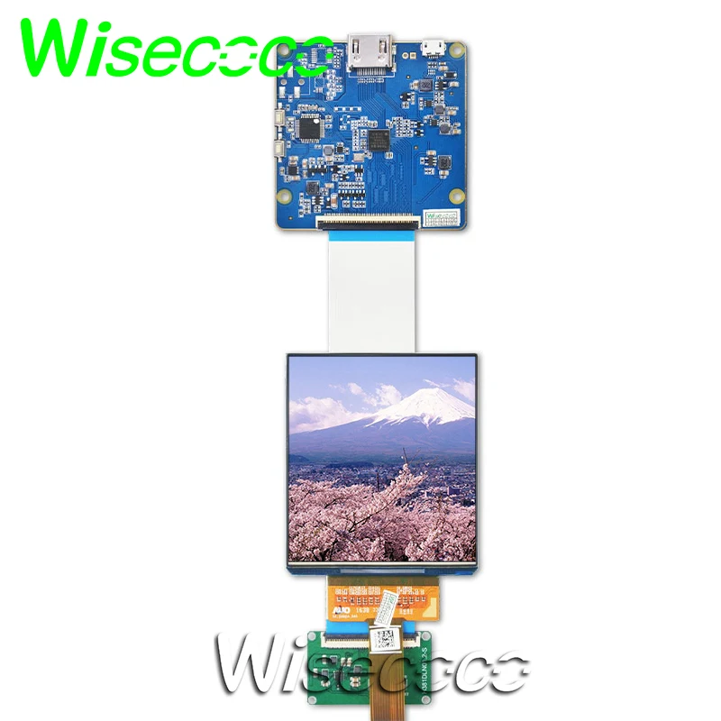 Wisecoco 3,81 inch OLED AMOLED VR AR-display IPS-scherm Mini Micro Panel 90 Hz MIPI Controller Board 1080x1200 H381dln01