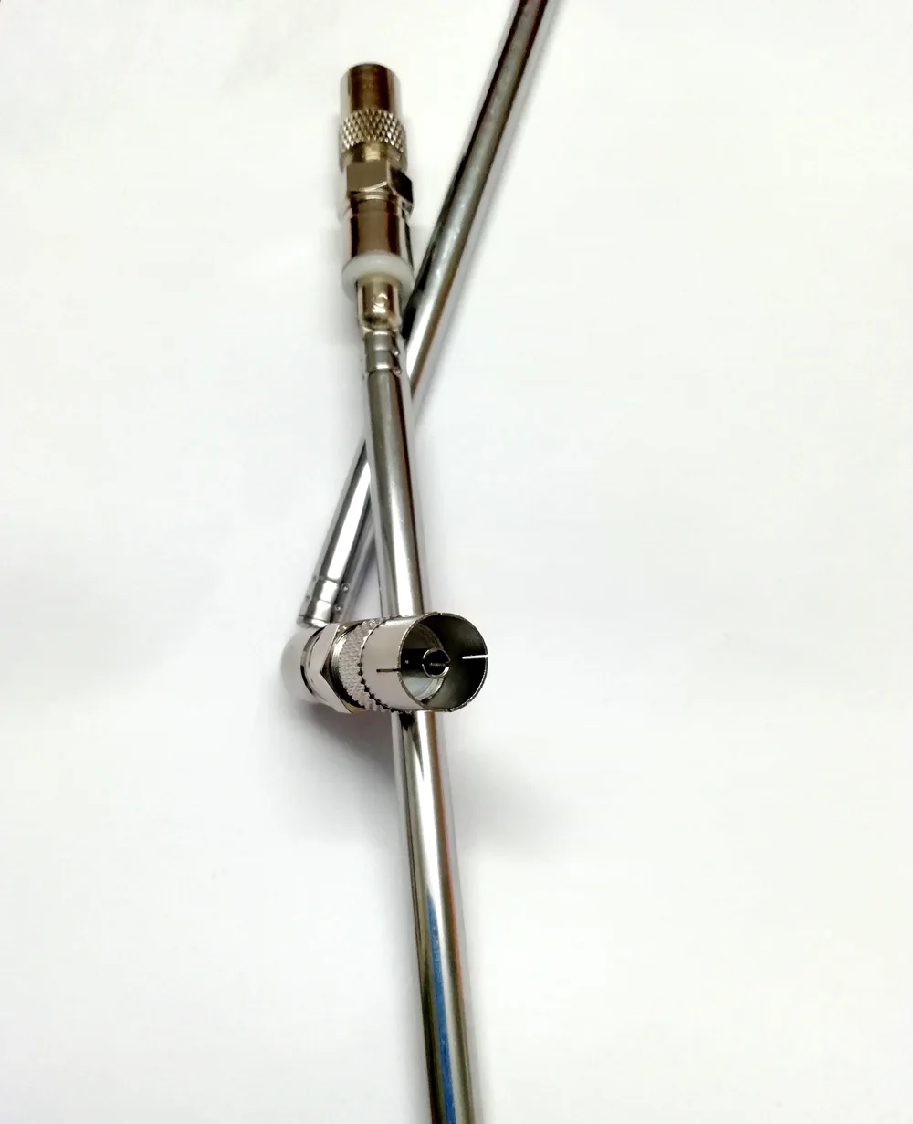 FM เสาอากาศ Telescopic Aerial 75 Ohm UNBAL สำหรับ F Connector วิทยุ & Tivoli Audio หนึ่งสองสาม Music อะแดปเตอร์หญิง