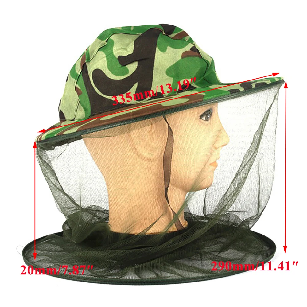 1PCS Beekeeping Bee Schleier Protection Mask Cap Anti-mosquito Insect Hat Outdoor Masker Face Garden Hats Cover Veiled Suppliers