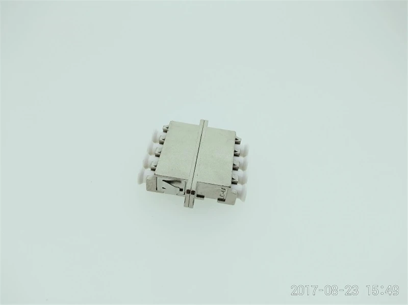 LC четырехволоконный адаптер металлический корпус SM ММ Оптический волоконный соединитель IL 0.2db разъем ftth Бесплатная доставка Фабрика ELINK 10 шт.