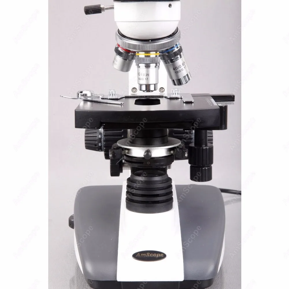 Biological Compound Microscope--AmScope Supplies 40X-2000X Biological Compound LED Microscope + Digital Camera