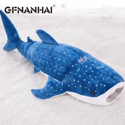 1pc 56cm cartoon simulation blue shark plush toy stuffed soft creative animal whale dolls cushion for children birthday gif