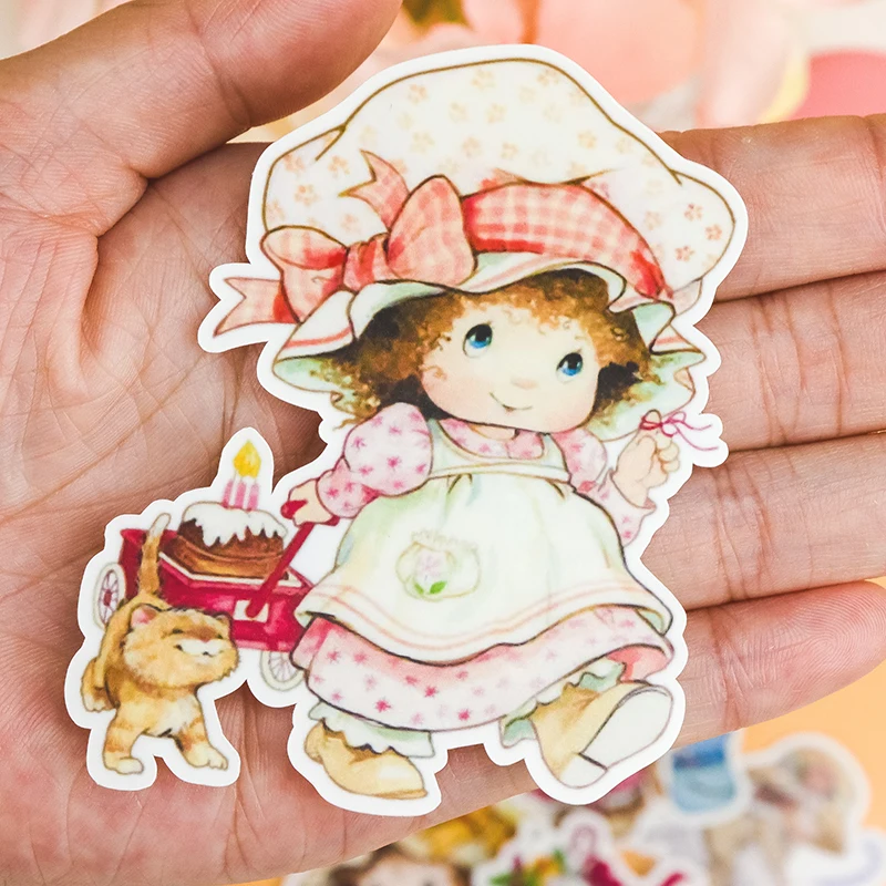 16pcs Creative Cute Self-made cute scrapbooking childbaby Cartoon fairy Paper stickers / Waterproof  stationery  diy stickers