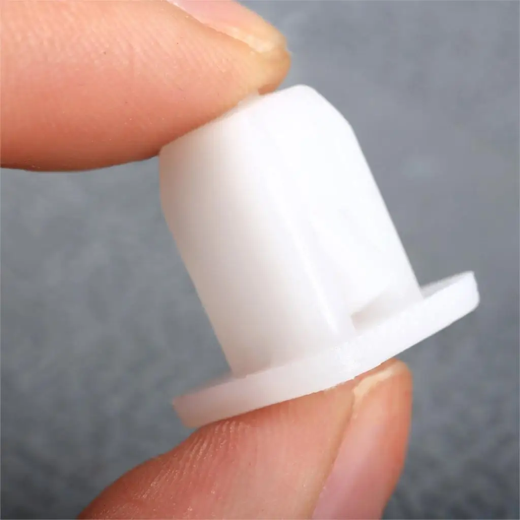 50Pcs Square Plastic Rivets Retainer Clips White Car Bumper Fender Fasteners Push Engine Cover Fender Car Door Trim Panel Clip