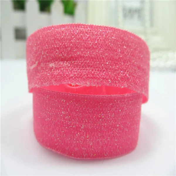 

5/8 inch (15mm)Hot Pink Glitter Printed FOE Ribbon