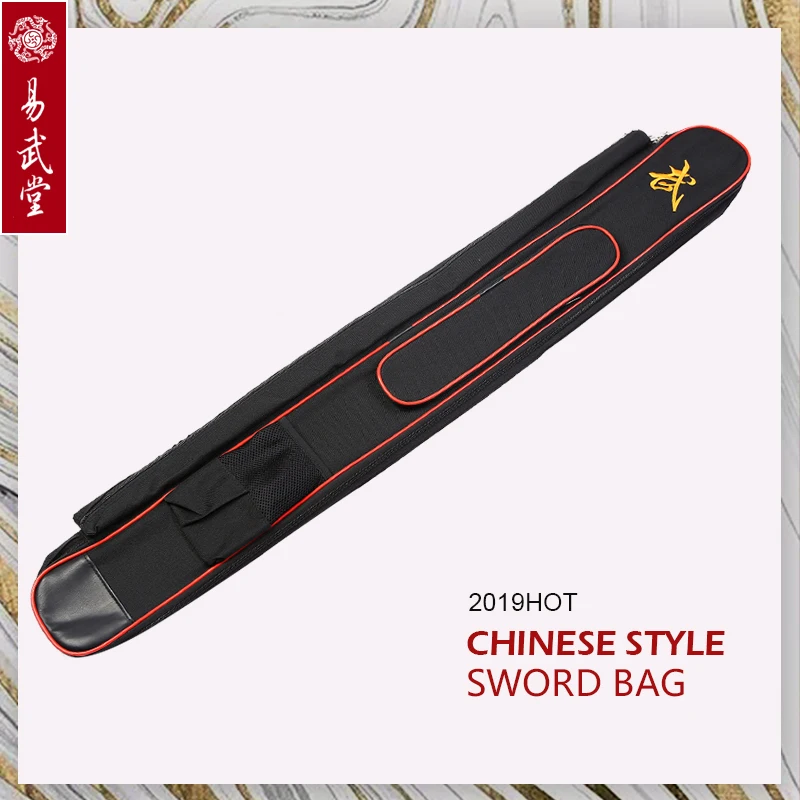 Grande capacidade multifunction espada vara sacos 1.1m taichi dupla camada espada sacos wushu e kung fu artes marciais produtos