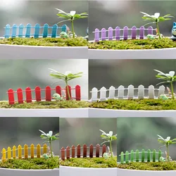 1Pcs Miniature Mini Wood Fence DIY Fairy Garden Micro Dollhouse Plant Pot Decor Bonsai Terrarium Ornament DIY Miniature Garden