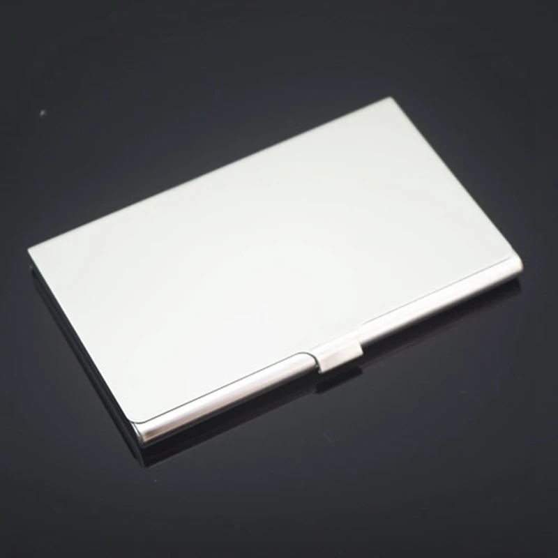Creative Business Card Case Stainless Steel Aluminum Holder Metal Box Cover Credit Men Business Card Holder Card Metal Wallet