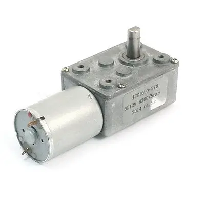 JSX1650-370 DC 12V 8300RPM 5RPM Output Speed Reducing Electric Gearbox Motor